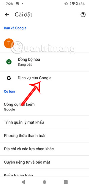 Dịch vụ Google
