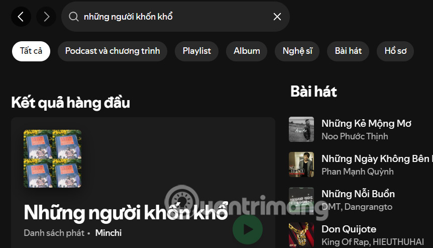 Thêm podcast vào playlits Spotify máy tính