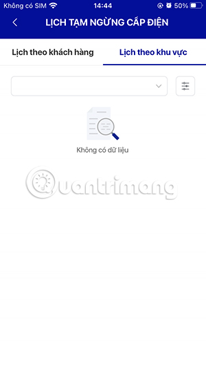 Tra cứu lịch cắt điện trên EVNCPC CSKH