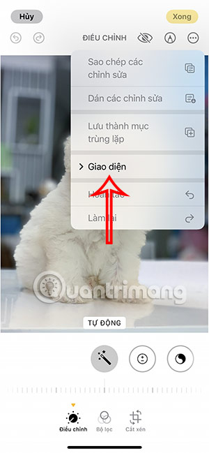 Đổi giao diện chỉnh sửa ảnh iPhone