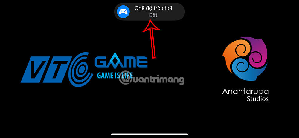 Thông báo bật Game Mode iOS 18