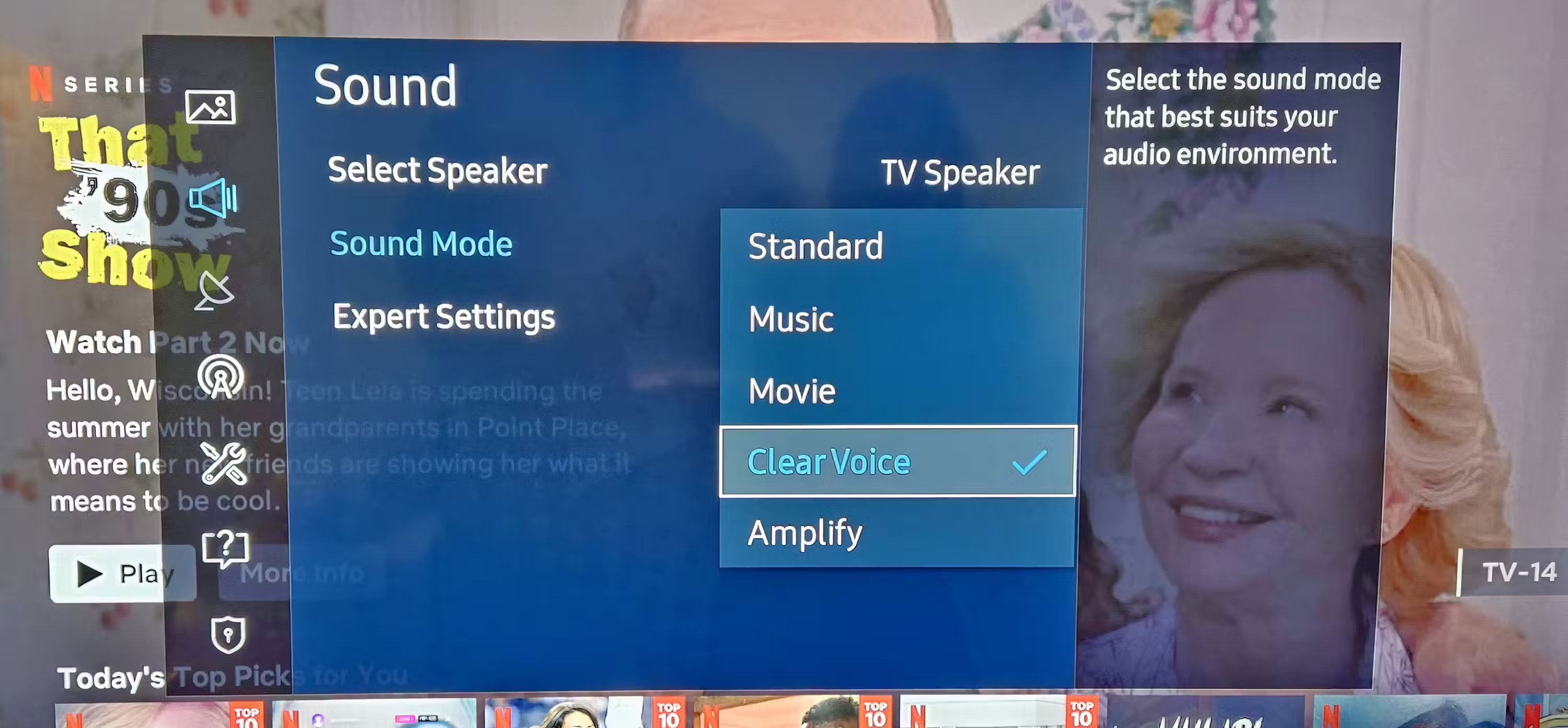 Cài đặt âm thanh cài sẵn trên TV