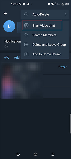 Thực hiện livestream trên nhóm Telegram