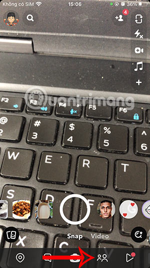 Truy cập Story đề xuất Snapchat