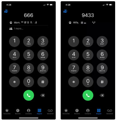 T9 Dialing trong ứng dụng Điện thoại của iPhone trên iOS 18