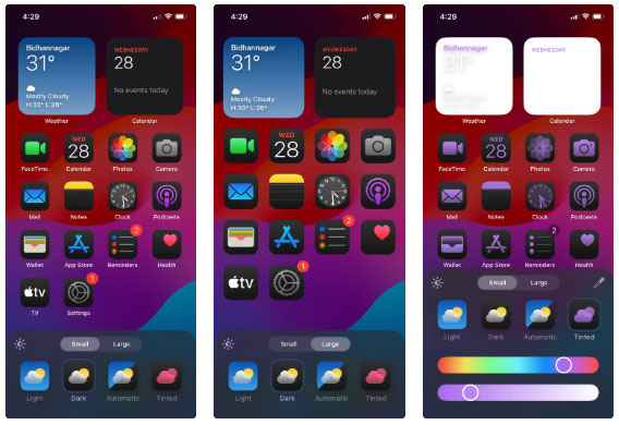 Chuyển sang biểu tượng lớn trong iOS 18 trên iPhone