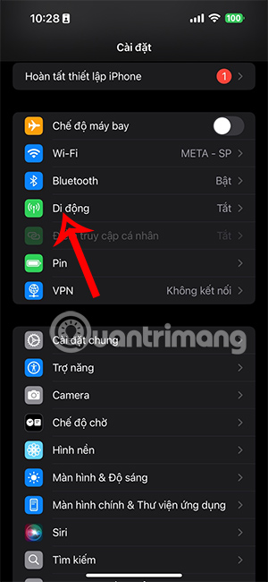 Di động trên iPhone