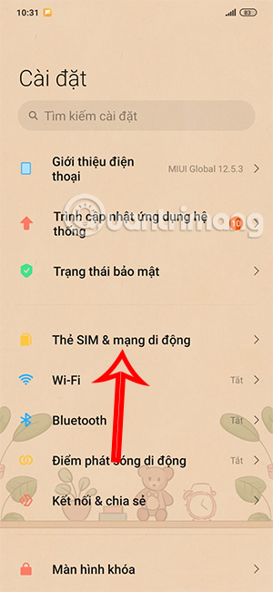 Thẻ SIM trên Android