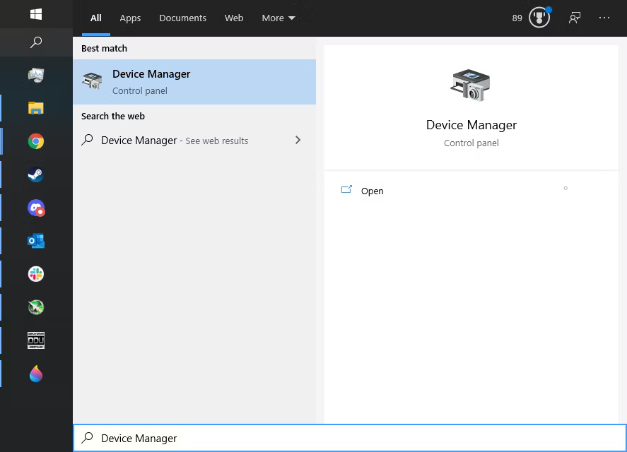 Thuộc tính Device Manager