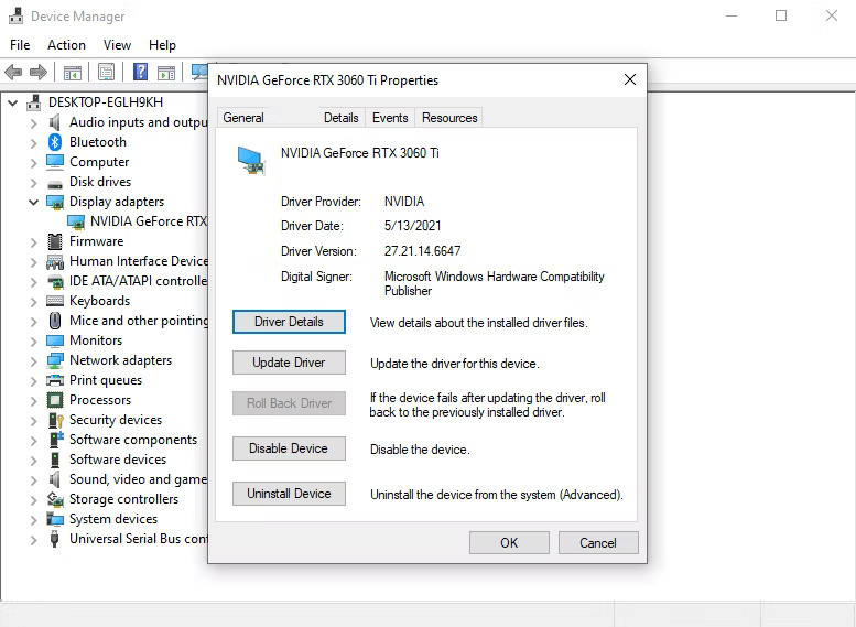 Tab Driver trong Device Manager