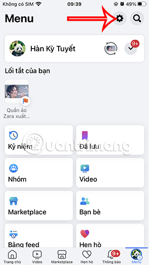 Cài đặt Facebook