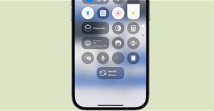 Cách tạo phím tắt Restart iPhone trong Control Center