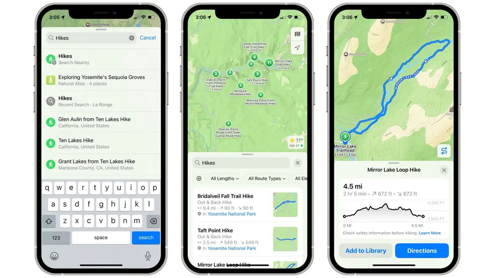 Ứng dụng Apple Maps trong iOS 18
