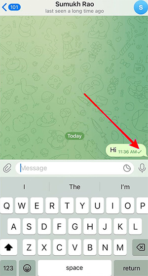 Tin nhắn Telegram không được gửi đi 