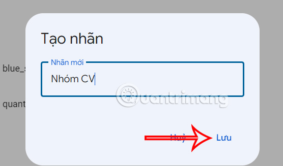 Tạo nhãn email trong Gmail 