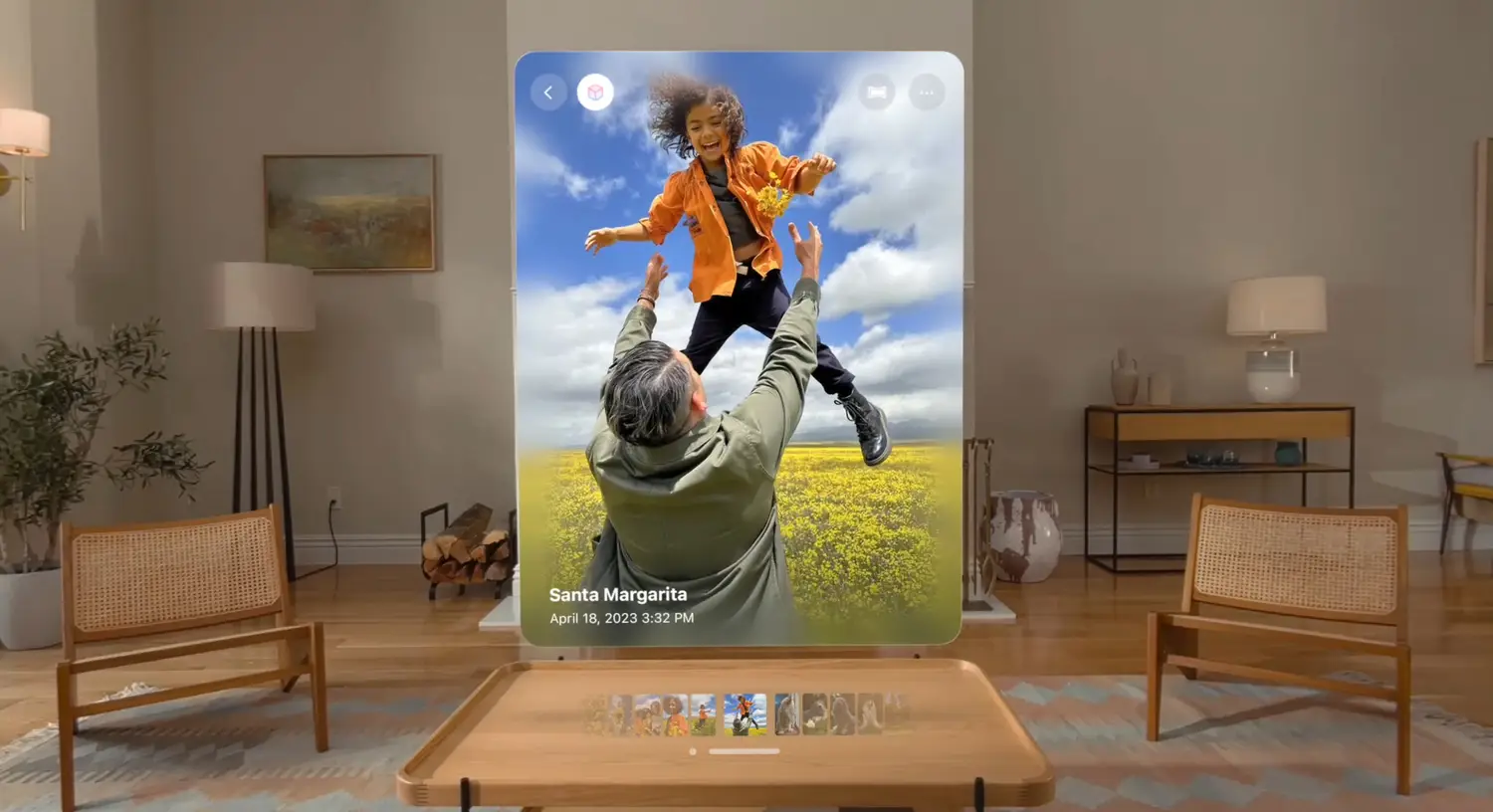 Chế độ xem ảnh không gian trên Apple Vision Pro
