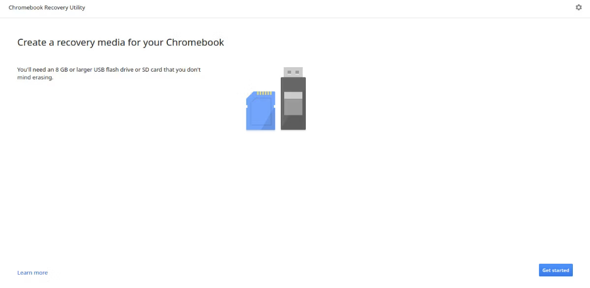 Tiện ích khôi phục Chromebook 