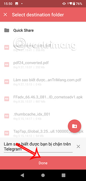 Lưu file PDF