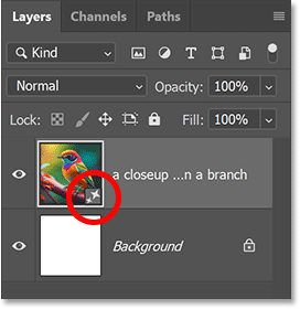 Lớp Generative mới trong bảng Layers.