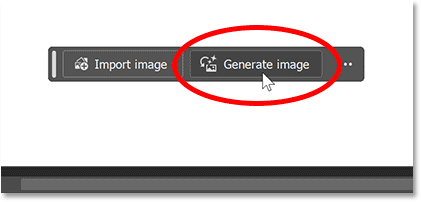 Nút Generate Image trong Contextual Task Bar