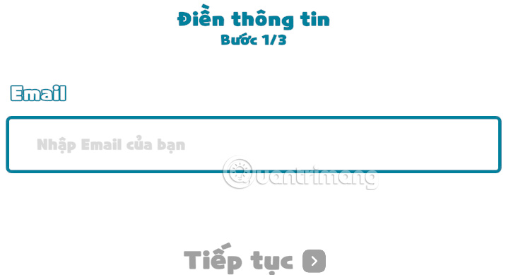 Điền email