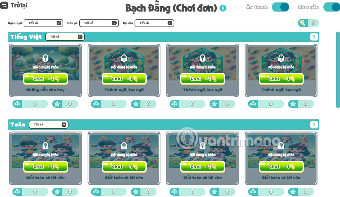 Đảo Bạch Đằng Chơi đơn Lách cách Edu