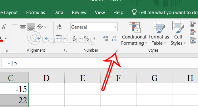 Định dạng số trong Excel 