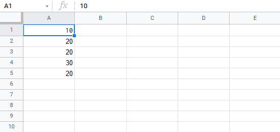 Dùng hàm SUM trong Google Sheets
