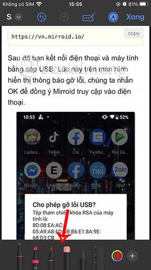Chọn bút viết