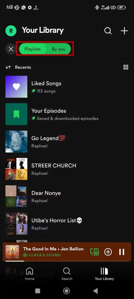 Truy cập playlist Spotify