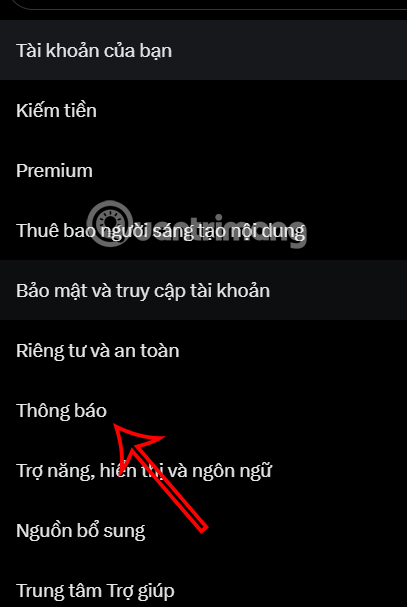Điều chỉnh thông báo X PC 