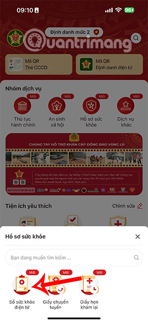 Sổ sức khỏe điện tử VNeID