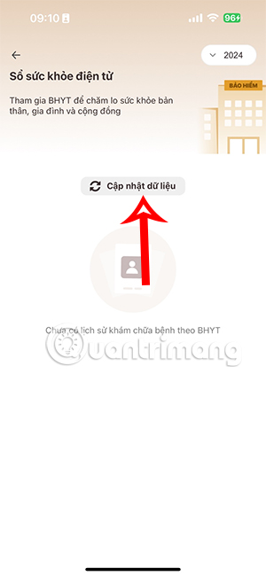 Cập nhật dữ liệu khám chữa bệnh VNeID