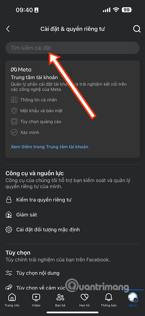 xem lai ds ket ban fb