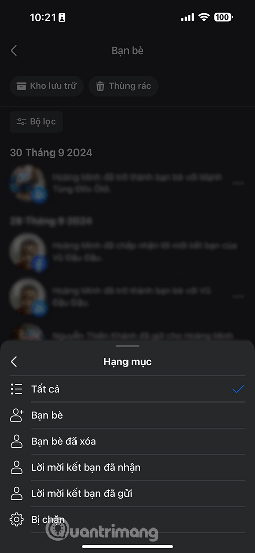 xem lai danh sach ket ban tren fb