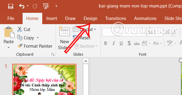 Cách làm mờ ảnh nền trong PowerPoint