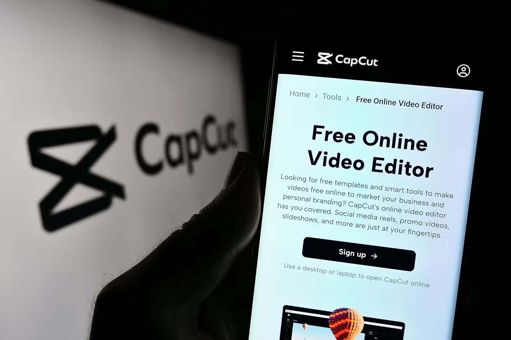 CapCut video editing application 