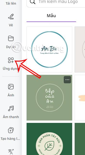 Ứng dụng trên Canva