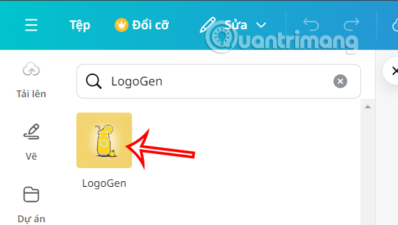 Ứng dụng logogen tạo logo trên Canva