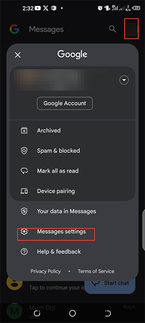Cài đặt Google Messages
