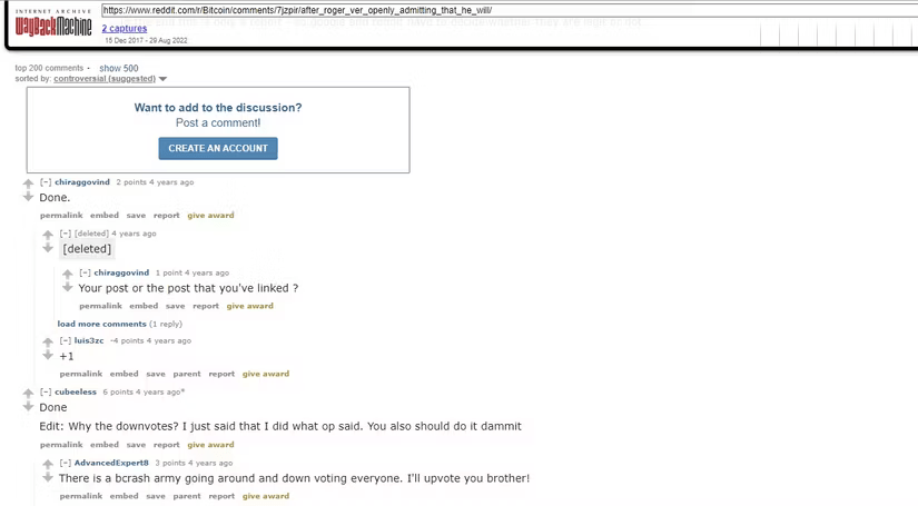 Sử dụng Wayback Machine để xem các bài đăng reddit đã xóa