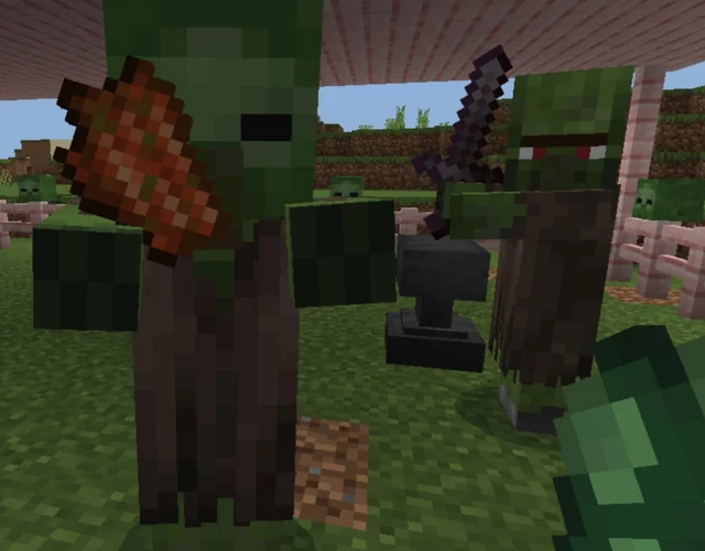 zombie dân làng minecraft