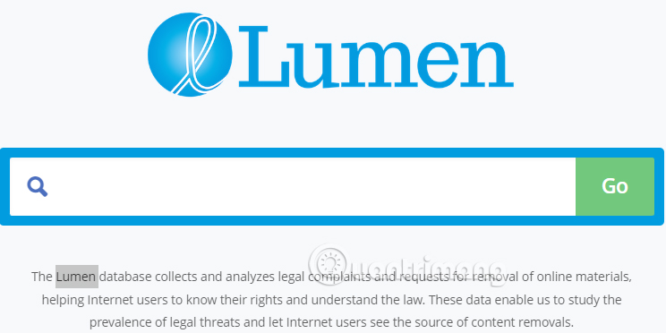 Kiểm tra báo cáo DMCA cho trang web