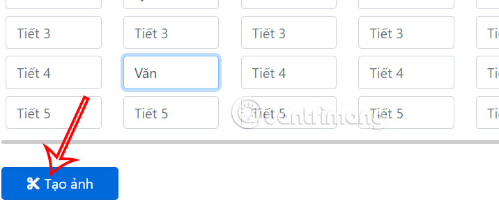 Tạo hình nền thời khóa biểu