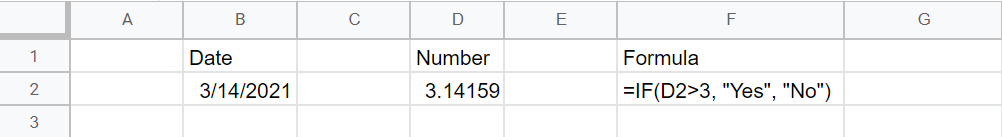Cài đặt vị trí trong Google Sheets