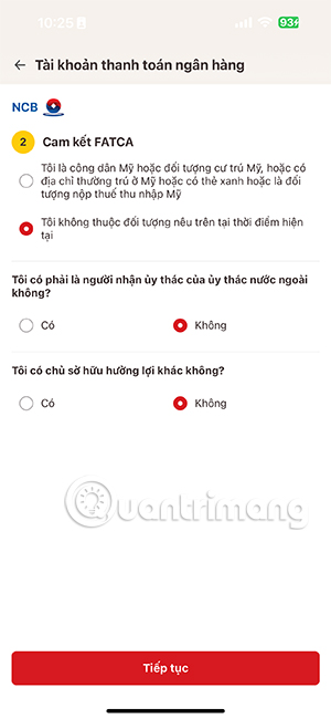 Xác nhận thông tin cá nhân