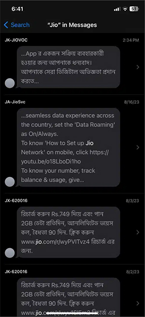 Truy cập nội dung tin nhắn iPhone