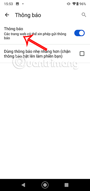 Thông báo trên trình duyệt