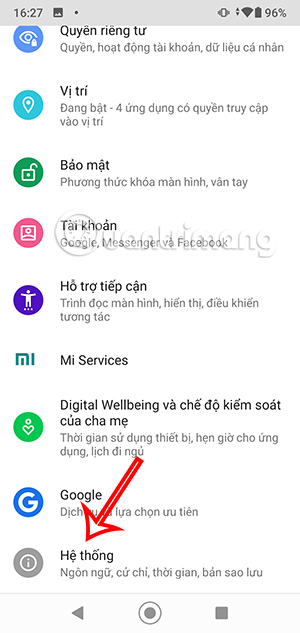 Hệ thống Android