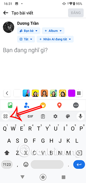 Menu bàn phím